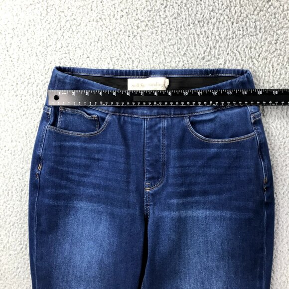 SOFT SURROUNDINGS Womens SMALL The Ultimate Pull On Stretch Denim Crop Jeans - Picture 5 of 12